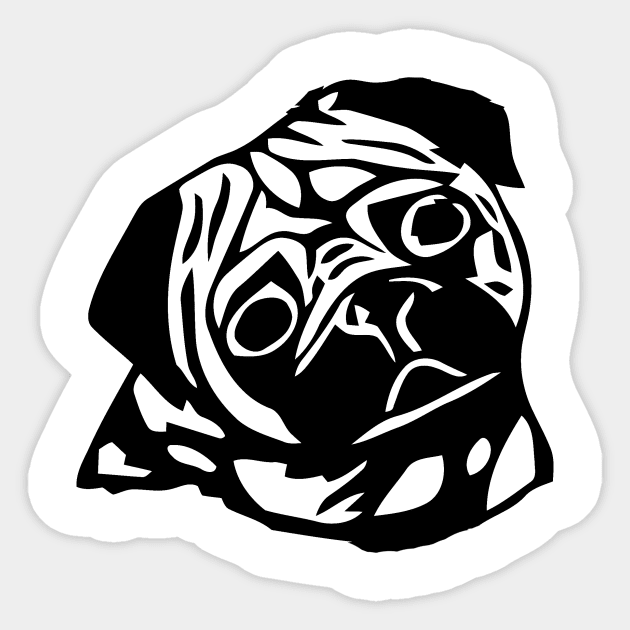 Pugs Sticker by Mariteas